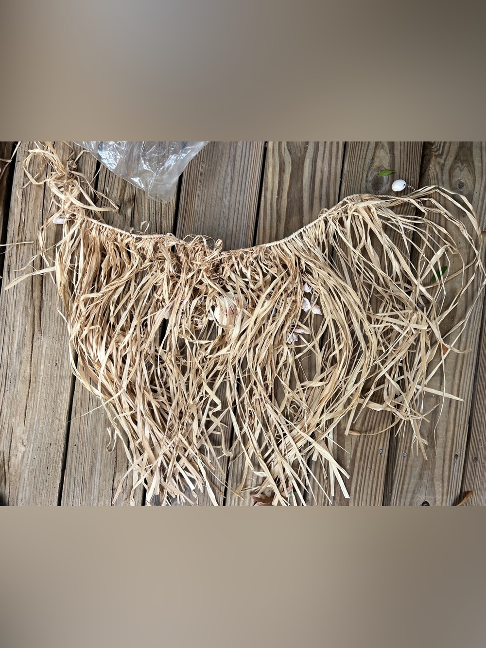 Brand New-Set of 2 Short Hawaiian Raffia Skirt